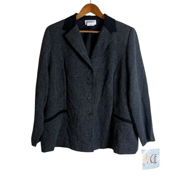 NWT! Jessica Plus dark grey blazer coat - Picture 1 of 8
